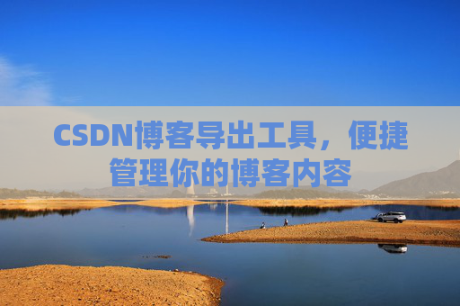 CSDN博客导出工具,便捷管理你的博客内容